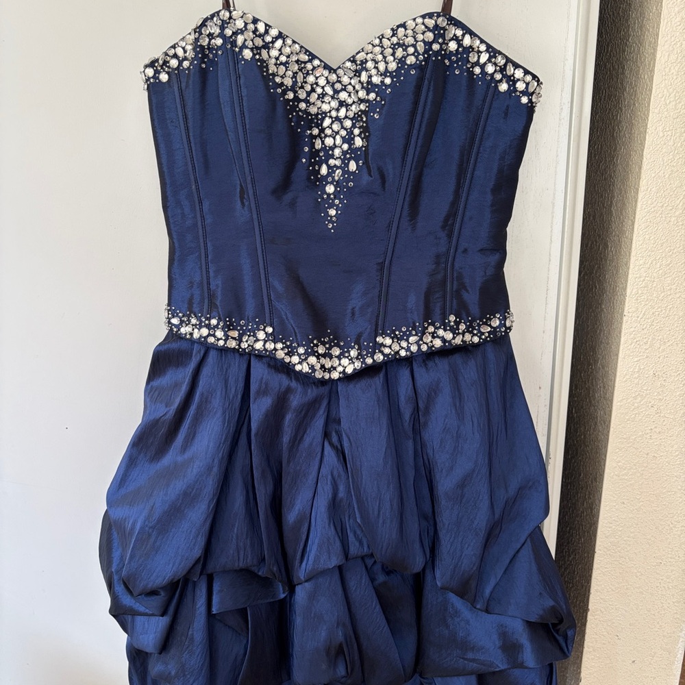 Camille La Vie Midnight Blue Embellished Midi Dress